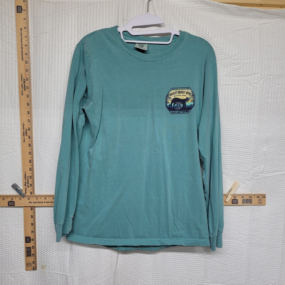 Comfort Colors Great Smoky Mountains National Park Long Sleeve Bear Shirt Small